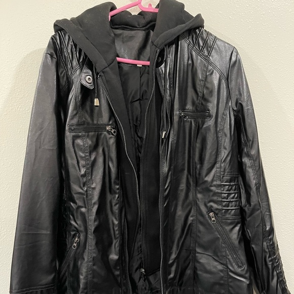 Jackets & Blazers - 🌋FAUX leather riding Jacket 🌋NWOT